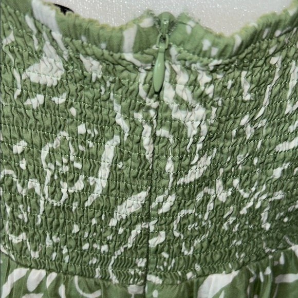 Green Spaghetti Strap Maxi Sundress for Wedding Guest - Picture 11 of 11